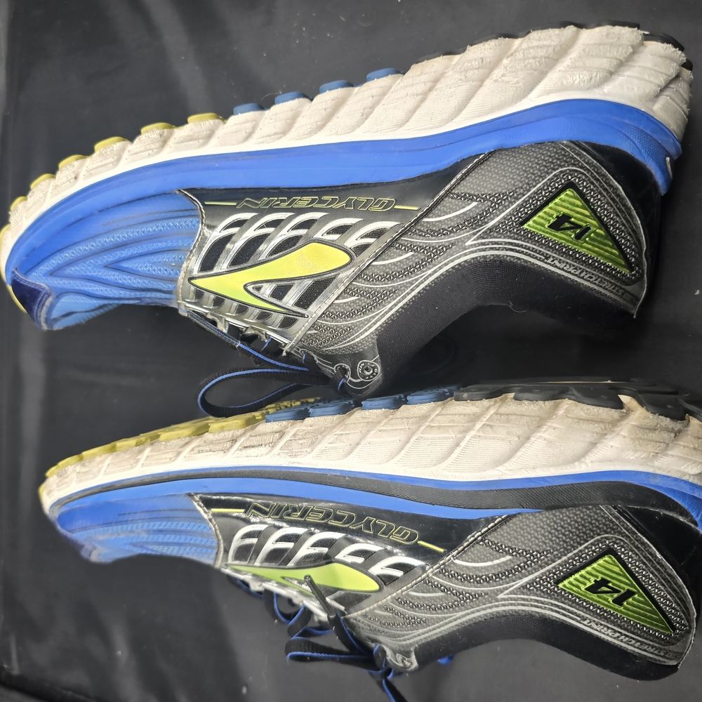 Brooks Black and Blue‎ Athletic Shoes with Cushioned Sole GYLCERIAN 14 RUNNING